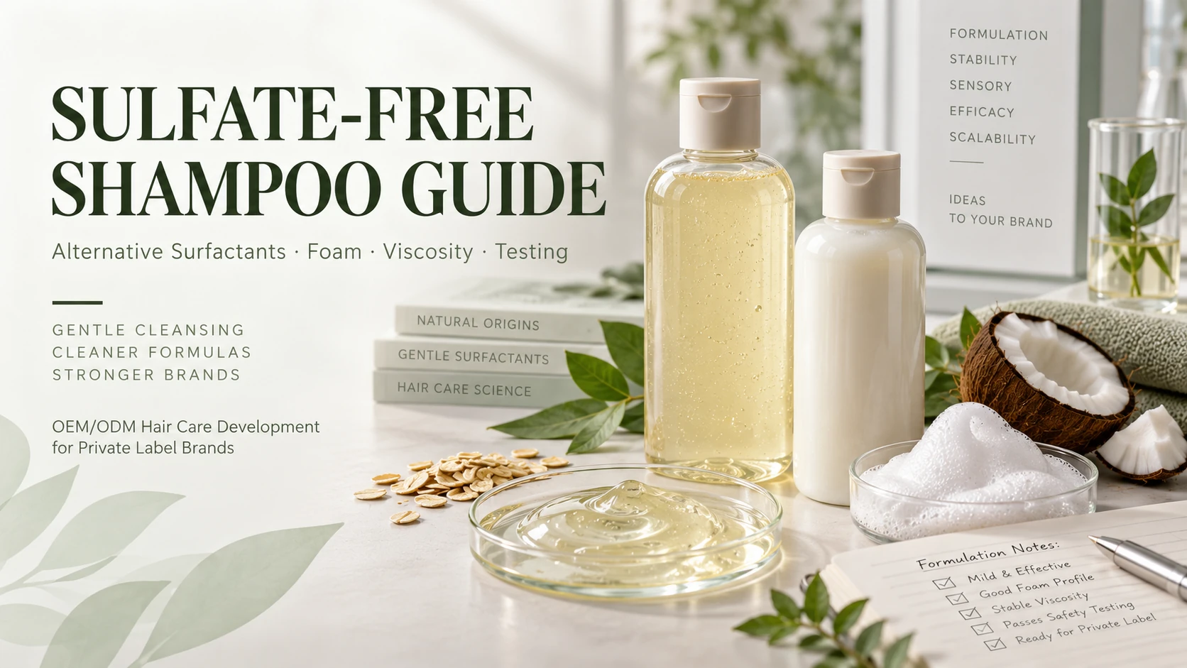 Sulfate-Free Shampoo Formulation Guide for Private Label Brands