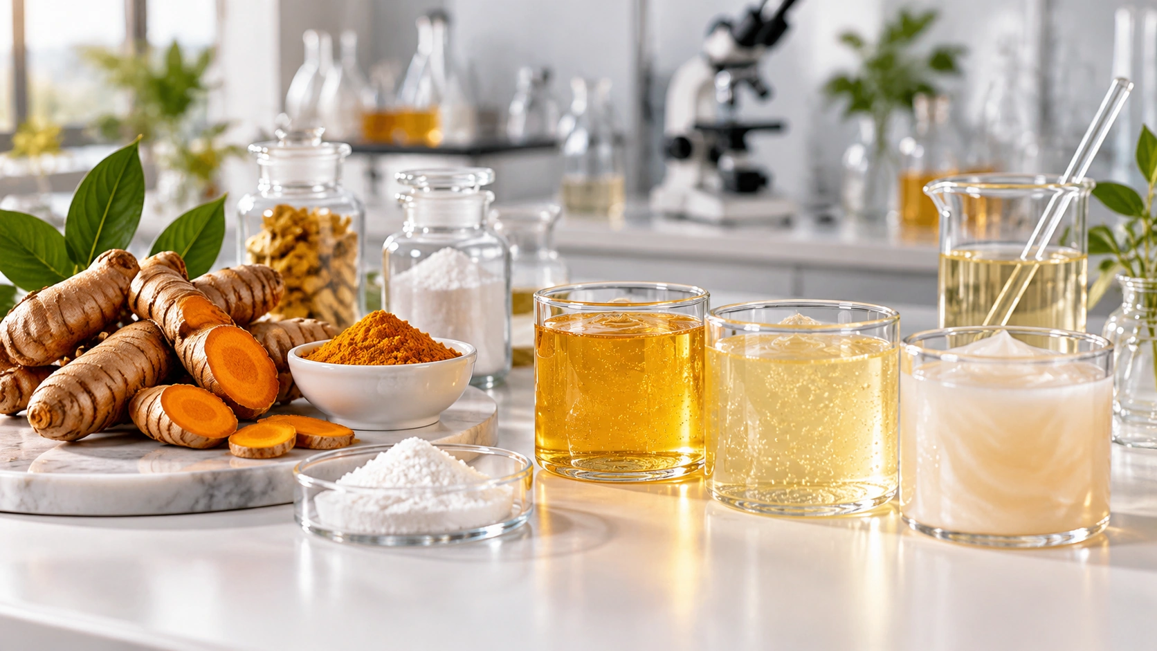 Turmeric roots and body wash formulation samples for custom kojic acid body wash ingredient development Turmeric roots and body wash formulation samples for custom kojic acid body wash ingredient development