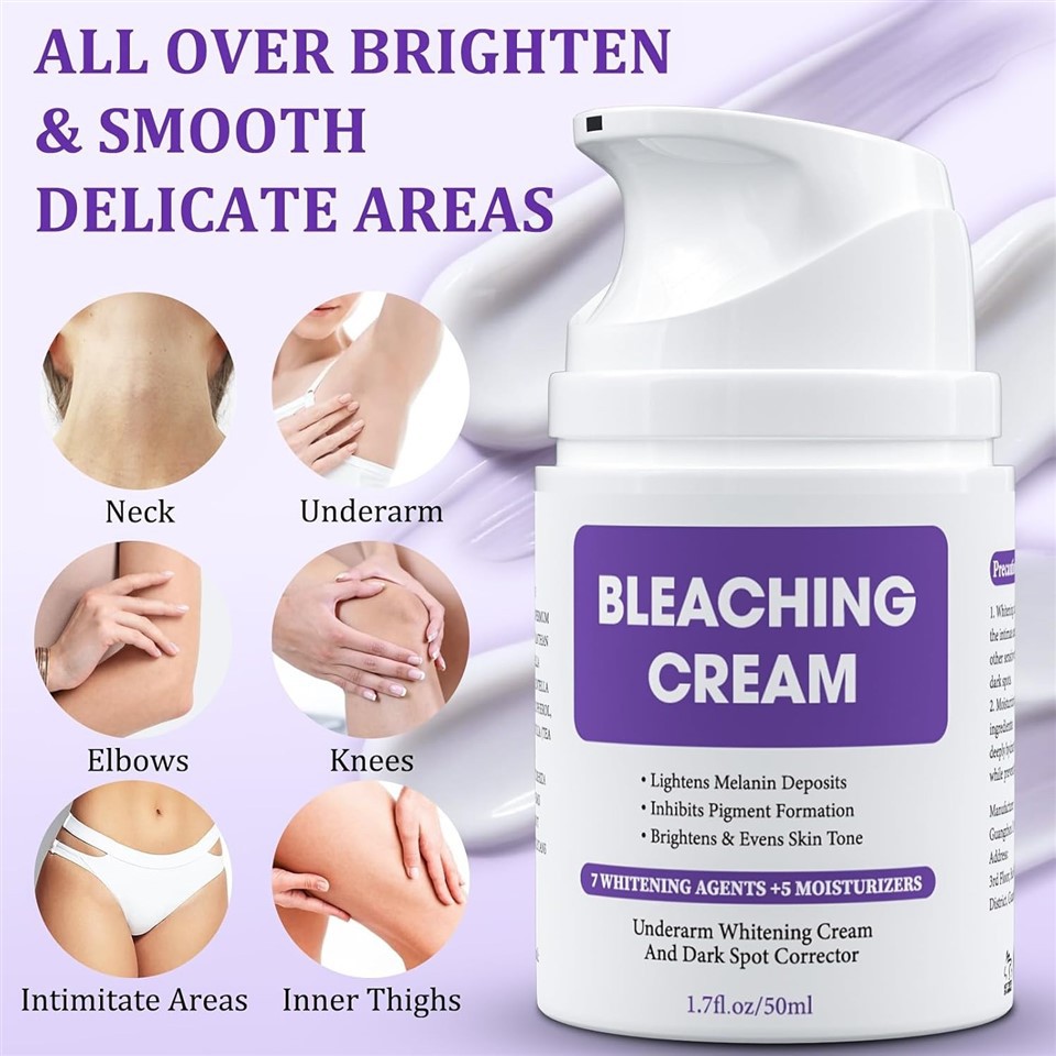 Vitamin E whitening body cream effect